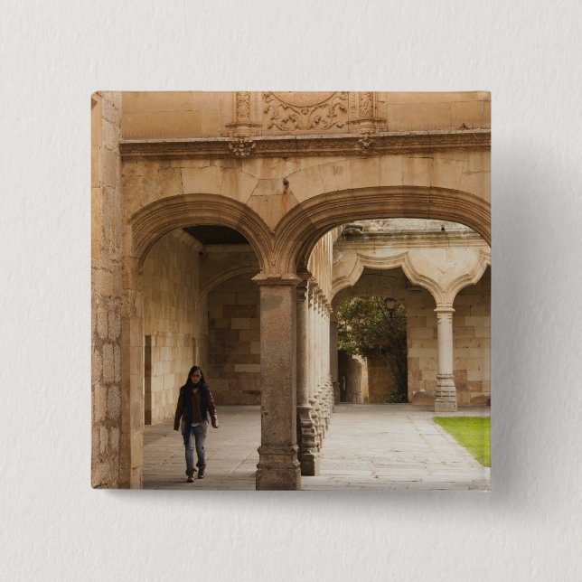University of Salamanca 2 Inch Square Button (Front)