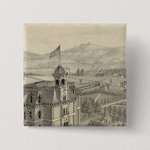 University of the Pacific 2 Inch Square Button