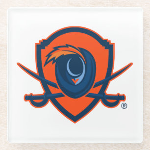 University of Virginia Cavalier Shield Glass Coaster