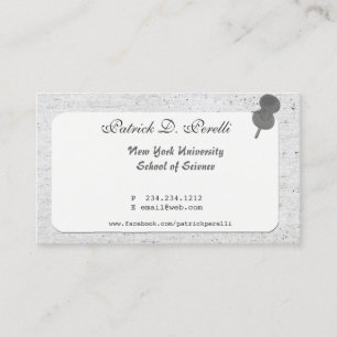 University Student College Business Card