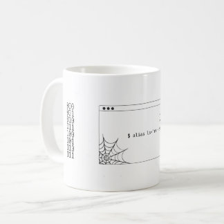 Unix command 'alias' funny coffee mug