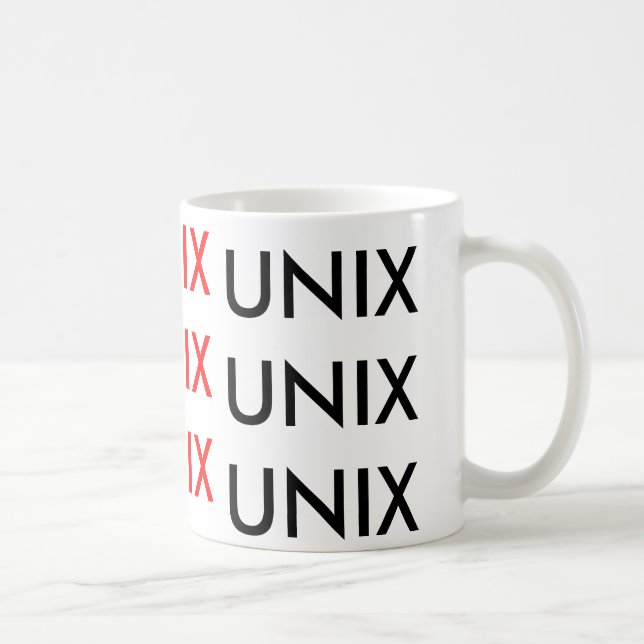 unix unix unix coffee mug (Right)