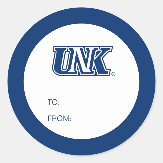 UNK Lopers Graduate Classic Round Sticker (Front)