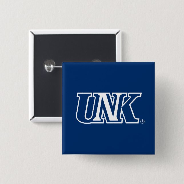 UNK | University of Nebraska at Kearney 2 Inch Square Button (Front & Back)