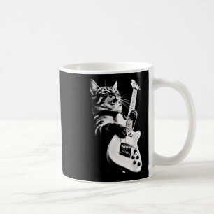 Unknown Designer Rock Cat Playing Guitar - Funny G Coffee Mug
