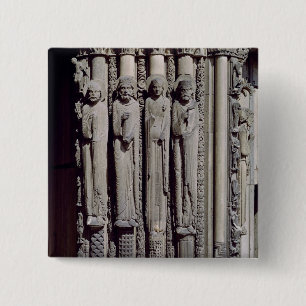 Unknown figure, King Solomon 2 Inch Square Button