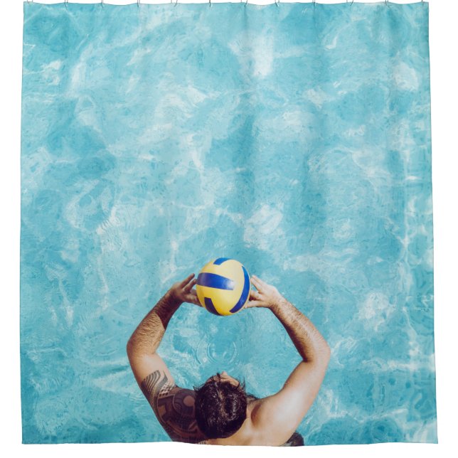 Unknown person playing beach volleyball (Front)