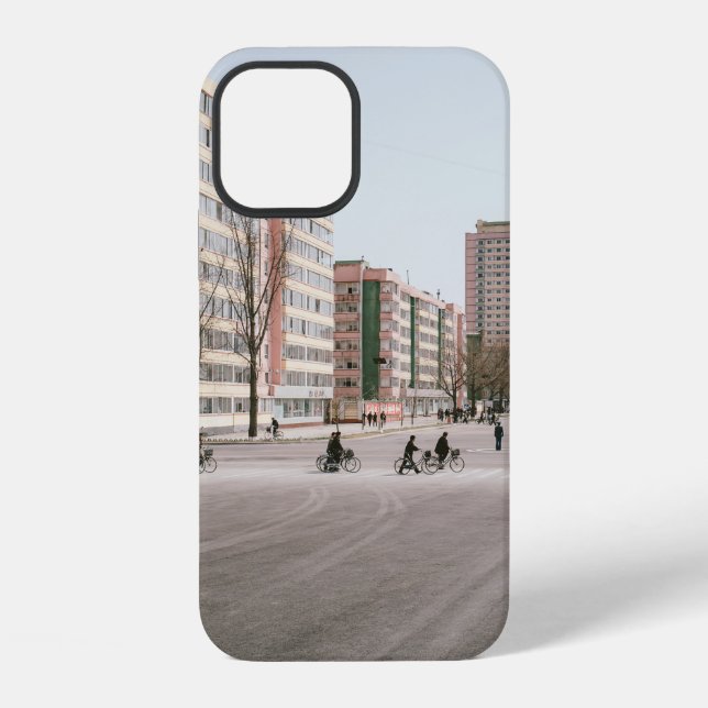 UNKNOWN PERSONS DRIVING BICYCLE iPhone CASE (Back)