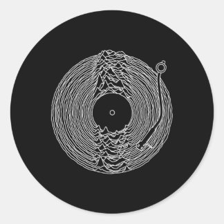 Unknown Pleasures Vinyl Record Classic Round Sticker
