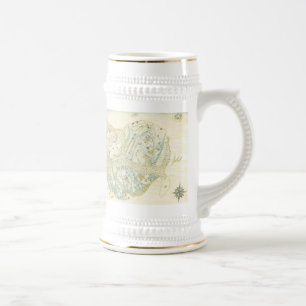 Unlabeled Map of Trino Beer Stein