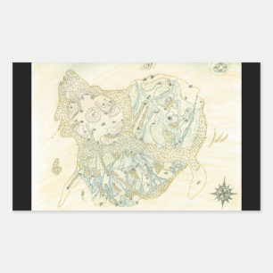 Unlabled Map of Trino Sticker
