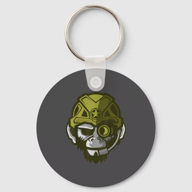 Unleahe Gorilla Body Building Motivation Gym Gift  Keychain (Front)