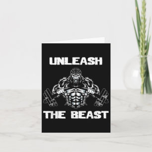Unleahe Gorilla Bodybuilding Motivational Gift Card