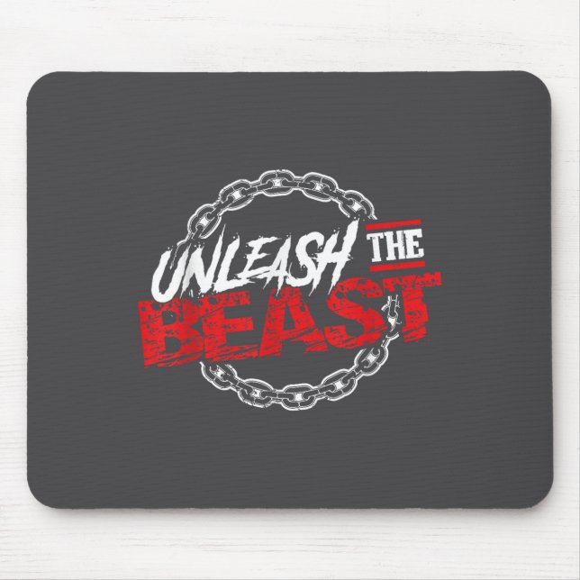 Unleahe _ Gym Mode Fitness Motivation Wer  Mouse Pad (Front)