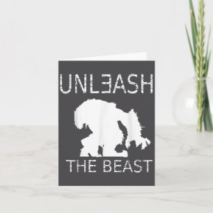 Unleahe Workout Motivation Gym Graphic  Card