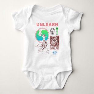 Unlearn (Flat Earth Designs) Baby Bodysuit