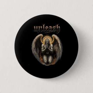 Unleash Fallen Angel 2 Inch Round Button