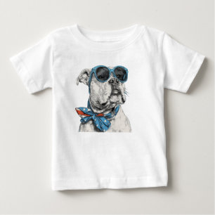 Unleash the Bulldog: Strength and Courage Design Baby T-Shirt