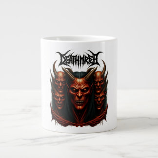 Unleash the Chaos - Death Metal Demon Army Tee" Large Coffee Mug