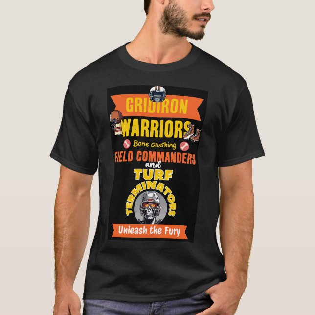 Unleash the Gridiron Beasts: Customise the Back T-Shirt (Front)