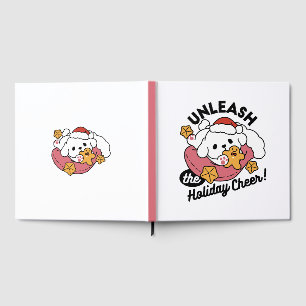 Unleash the Holiday Cheer – Cute Dog Christmas Guest Book