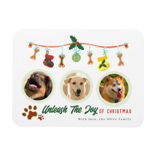 Unleash The Joy Of Christmas Magnet (Horizontal)