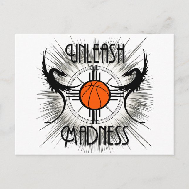 Unleash The Madness Dragons Light Postcard (Front)