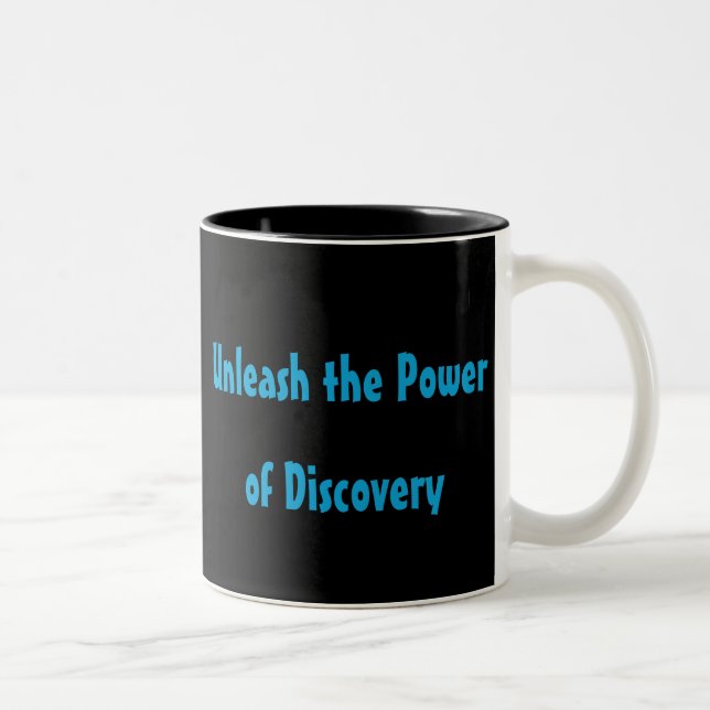 Unleash the Power of Discovery – Science-Inspired  Two-Tone Coffee Mug (Right)