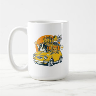 Unleash the Thrill of a Road Trip with Cat Pals Coffee Mug