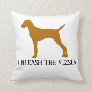 UNLEASH THE VIZSLA THROW PILLOW