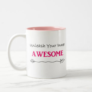 Unleash Your Inner Awesome (R) Two-Tone Coffee Mug