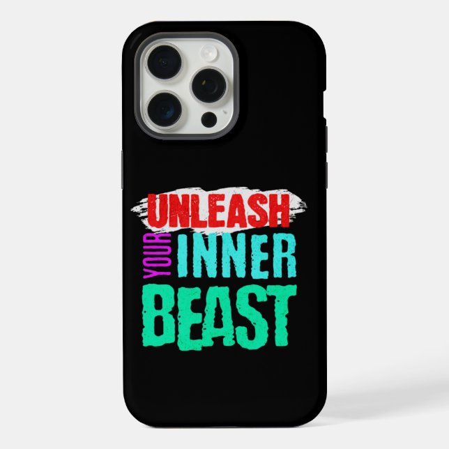 "Unleash Your Inner Beast" iPhone Case (Back)