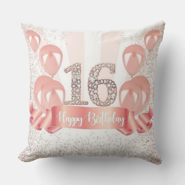 Unleash Your Inner Star with a Glittery Throw Pill Throw Pillow (Front)