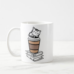 Unleash Your Purr-sonality: Cats, Books & Coffee Mug