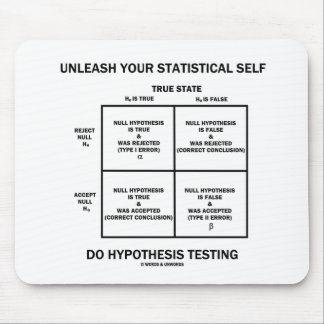 Unleash Your Statistical Self Hypothesis Testing Mouse Pad