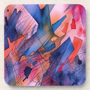 "Unleashed Potential" Contemporary Abstract Art Coaster