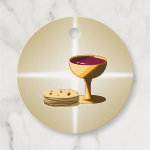 Unleavened Bread and Wine The Last Supper Easter Favour Tags