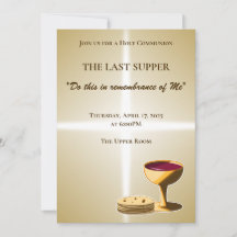 Unleavened Bread and Wine The Last Supper Easter