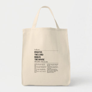 Unless The Lord Psalm 127 Grocery Bag
