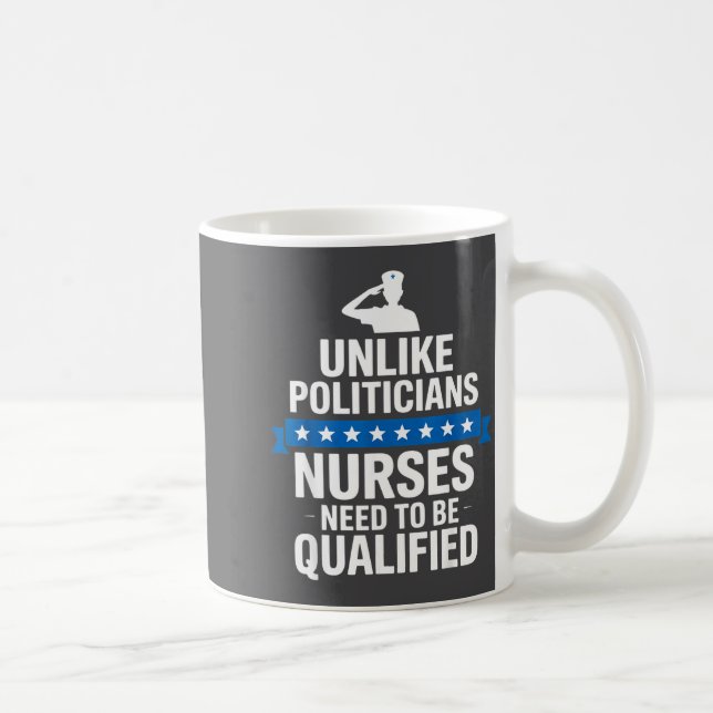 Unlike Liticians Nurses Need To Be Qualified Sarca Coffee Mug (Right)