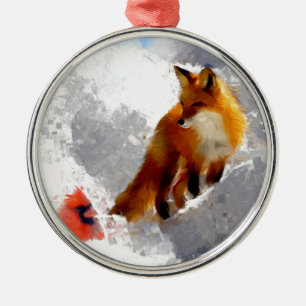 Unlikely friends metal ornament