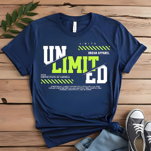 Unlimited Graphic T-Shirt Trendy Men's Tee