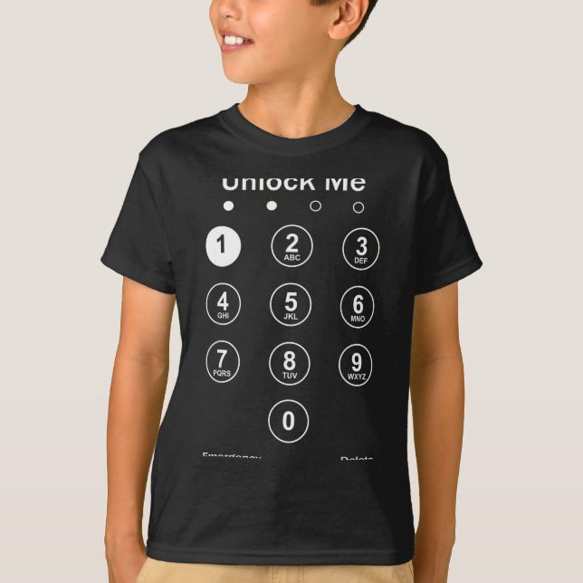 Unlock Me Phone Pcode Funny Gaming Christmas Gift  T-Shirt (Front)