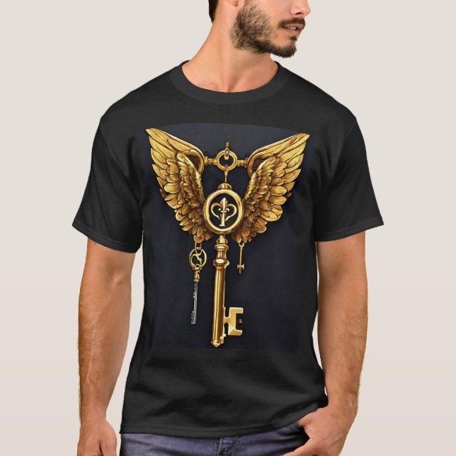 Unlock Possibilities: Rustic Key T-Shirt Designs (Front)