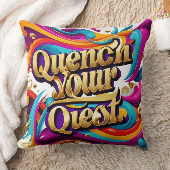 "Unlock Your Destiny" Throw Pillow (Blanket)