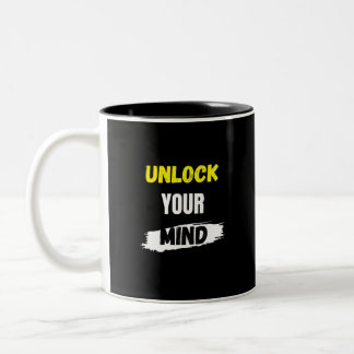 Unlock Your Mind Two-Tone Coffee Mug