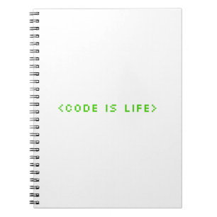 Unlock Your Potential with Code is Life Notebook