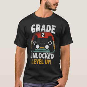 Unlocked 2nd Grade Retro Video Game  Back To Schoo T-Shirt