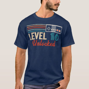 Unlocked Level 16 Birthday Boy Video Game Controll T-Shirt