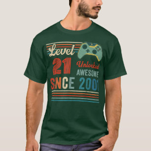 Unlocked Level 21 Birthday 21 Year Old Video Game T-Shirt